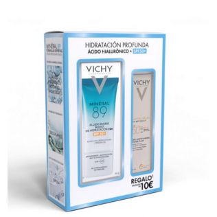 VICHY COFRE MINERAL 89 SPF50 50ML + CAPITAL SOLEIL UV AGE DAILY 15 ML