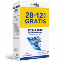 ARKOPHARMA VITAMINA C + D3 1000 40 COMPRIMIDOS EFERVESCENTES PACK