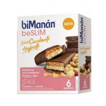 BIMANAN BESLIM SUSTITUTIVO 6 BARRITAS 186 G SABOR CACAHUETE CRUJIENTE