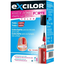 EXCILOR FORTE + ESMALTE COSMETICO 1 FRASCO 30 ML COLOR ROJO + 1 ENVASE 8 ML COLOR ROJO