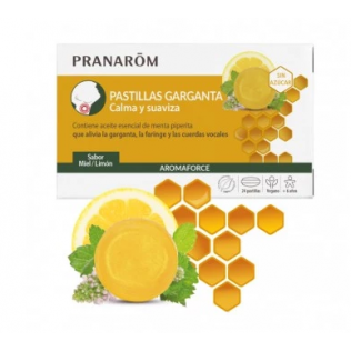 PRANAROM AROMAFORCE GARGANTA MIEL 24 PASTILLAS