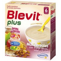 Blevit Plus Multicereals with Dry Fruits Honey and Fruits 600g