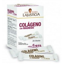Ana Maria Lajusticia Colageno with Magnesium. 20 sticks Fresa Flavor
